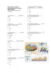 English Worksheet: Describing graphs