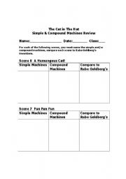 English Worksheet: Simple Machines:  There all around us! 