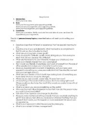 English Worksheet: Essay Topics