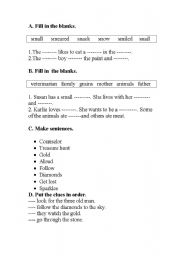 English worksheet: test