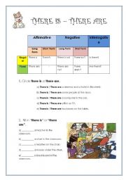 English Worksheet: There to be