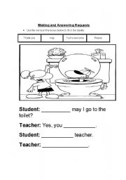 English Worksheet: Making and Answering Requests