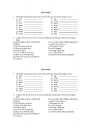 English Worksheet: Past Simple