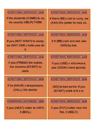 English Worksheet: Zero and Third Conditionals