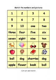 English Worksheet: matching activity