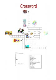 English Worksheet: Puzzle: School subjects