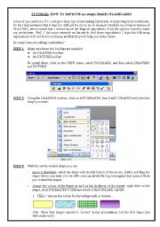 English Worksheet: Tutorial N�1 - How to make / improve flashcards & worksheets