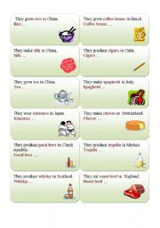 English Worksheet: COUNTRIES - transforming active tense into passive voice