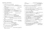English Worksheet: will to be going to exercises
