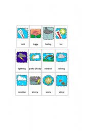 weather flashcard