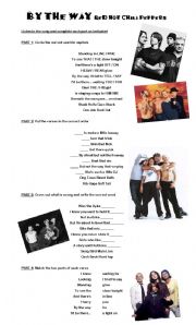 English Worksheet: Song: By the way - Red Hot Chili Peppers