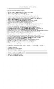 English Worksheet: GIVING ADVICE