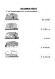 English Worksheet: The Weather