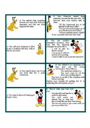English Worksheet: Reported Speech - Role play