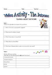 Talking about the Future - JETSONS - Movie Activity