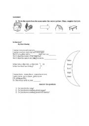 English worksheet: is this love ?  song by Bob Marley