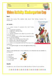 Professions - The Kindergarten Cop (Movie Activity)