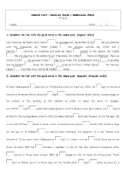 English Worksheet: past simple