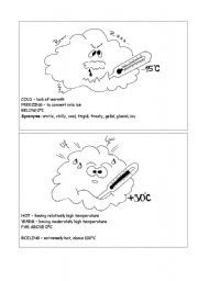 English Worksheet: WEATHER 