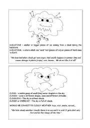 English Worksheet: WEATHER 1