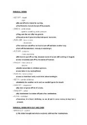 English Worksheet: Phrasal verbs