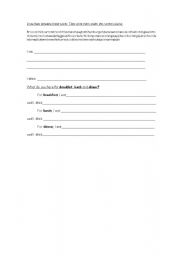 English worksheet: FOOD