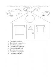 English Worksheet: SHAPES