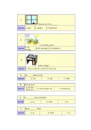 Worksheet for Primary one