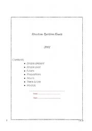 English Worksheet: Grammar Revision booklet