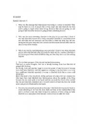 English Worksheet: exam