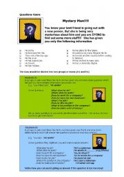 English Worksheet: GAME 