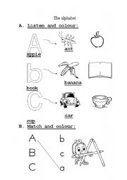 English worksheet: The Alphabet