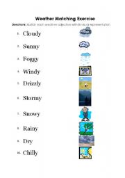 Simple Weather Matching Exercise