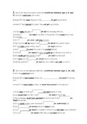 English Worksheet: Conditional Exercises