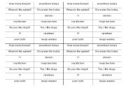 English worksheet: match the phrases