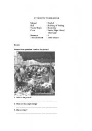 English Worksheet: Economy