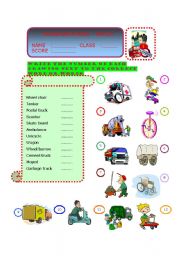 English Worksheet: Transport - Match Part-2