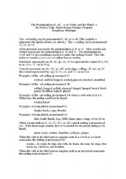 English Worksheet: pronunciation of final Ed 