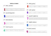 English Worksheet: numbers