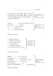 English Worksheet: Song: Rat in mi kitchen (UB40)