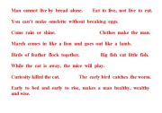 English Worksheet: Words of Wisdom