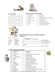 English Worksheet: Jobs