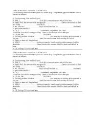 English Worksheet: dialogue at a shop