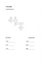 English Worksheet: colours