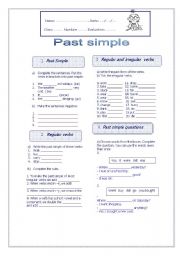 English Worksheet: Past Simple 