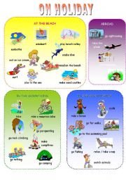 English Worksheet: ON HOLIDAY VOCABULARY