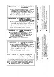 English Worksheet: while activity for speaking