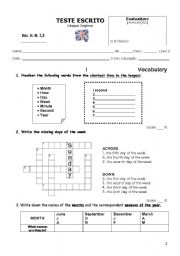 English Worksheet: Test