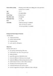 English Worksheet: The difference between past simple & past continuous