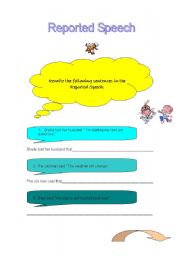 English Worksheet: Reported Speech